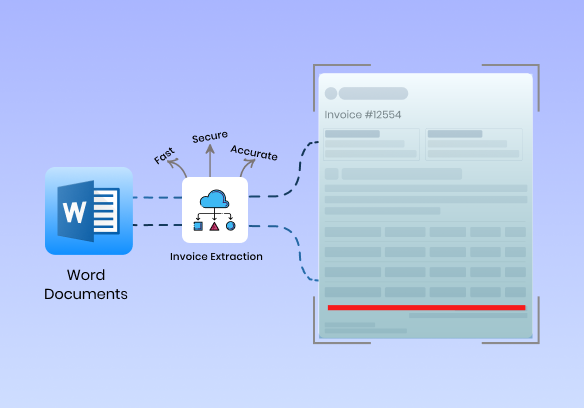Extract data from Word documents easily with AI-powered OCR. Fast, accurate & secure document data extraction for invoices, contracts, forms & more.