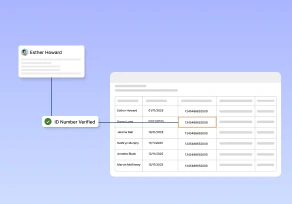 AI-powered OCR system verifying patient ID and matching personal data within medical records table, showcasing automation in digitising and securing healthcare documents in India.